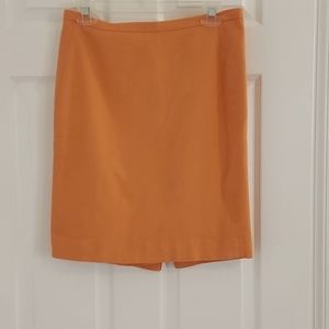 Orange Pencil Skirt